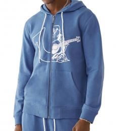 Blue Logo Hoodie Jacket