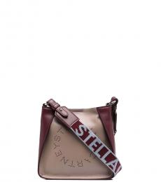 Stella McCartney Beige Logo Mini Crossbody Bag