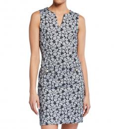 Karl Lagerfeld Black Floral Jacquard Shift Dress