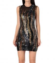 Just Cavalli Multicolor Bodycon Sequined Dress