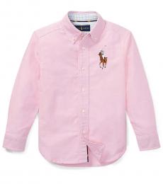 Little Boys Pink Big Pony Shirt