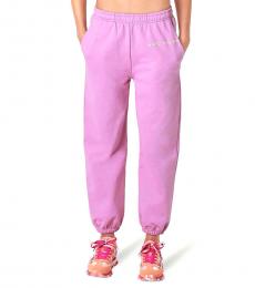Pink Logo Embroidery Joggers