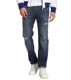 True Religion Dark Blue Geno Relaxed Slim Fit Jeans