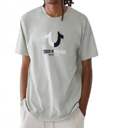 True Religion Light Grey Horseshoe Logo T-Shirt