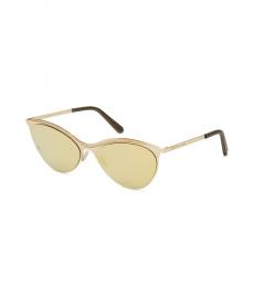 Philipp Plein Golden Cat Eye Sunglasses