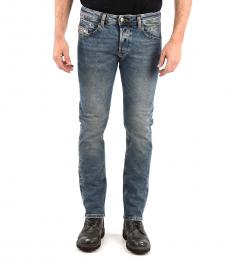 Blue Tapered Fit Belther Jeans