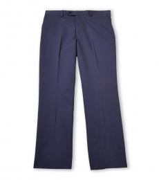 Michael Kors Boys Blue Flat-Front Chino Dress Pants