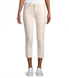 AG Adriano Goldschmied Pink Multi Prima Cropped Jeans