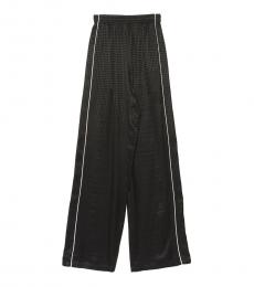 Balenciaga Black Contrast Piping Checkered Pants