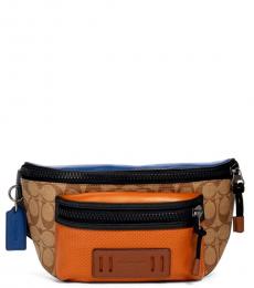 Coach Tan Burnt Sienna Terrain Belt Bag