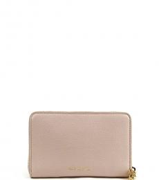 Alexander McQueen Light Natural Continental Zipped Wallet
