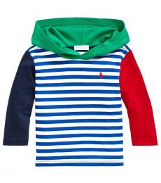 Ralph Lauren Baby Boys Multicolor Jersey Hooded T-Shirt