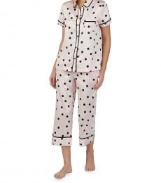 Kate Spade Pink Polka Dot Short-Sleeve Pajama Set