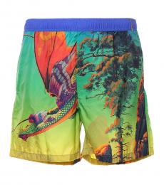 Valentino Garavani Multicolor Dragon Dawn Swimwear