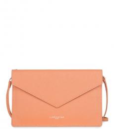 Lancaster Paris Orange Solid Medium Crossbody Bag