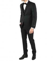 Corneliani Black 3 Piece Waistcoat  Leader Suit