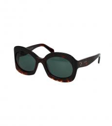 Celine Dark Brown Oval Sunglasses