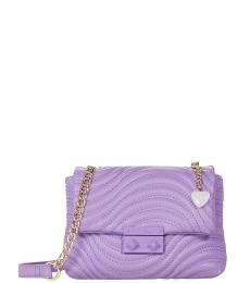 Betsey Johnson Purple Ellie Mini Crossbody Bag