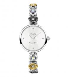 Metallic Park Floral Bracelet Watch