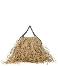 Stella McCartney Beige Fringe Medium Shoulder Bag