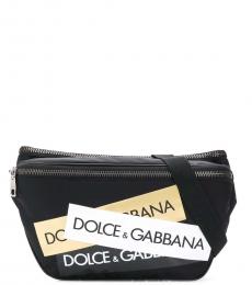 Dolce & Gabbana Black Logo Large Crossbody Bag