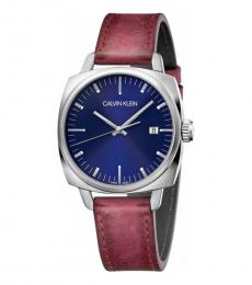 Calvin Klein Cherry Fraternity Blue Dial Watch