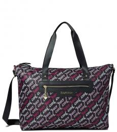 Juicy Couture Black Quilty Pleasure Large Duffle Bag