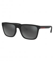 Armani Exchange Black Mirror Square Sunglasses