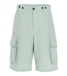 Green High Summer Bermuda Shorts