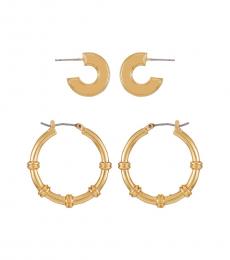 Vince Camuto Golden Hoop Earrings Set