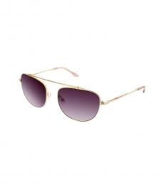 BCBGMaxazria Golden Aviator Sunglasses