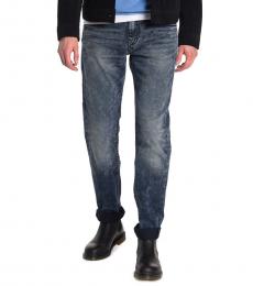 True Religion Dark Blue Geno Relaxed Slim Jeans