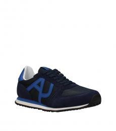Armani Jeans Blue Side Logo Sneakers