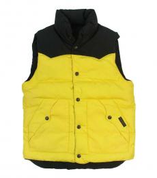 Yellow Reversible Down Puffer Vest
