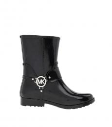 Michael Kors Navy Blue Fulton Harness Boots