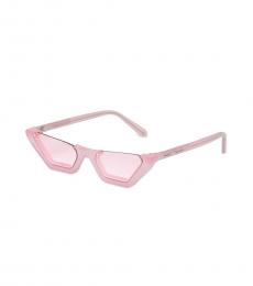 Philipp Plein Pink Cat Eye Sunglasses