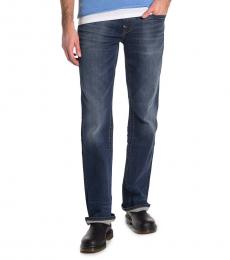 True Religion Dark Blue Billy Relaxed Bootcut Jeans