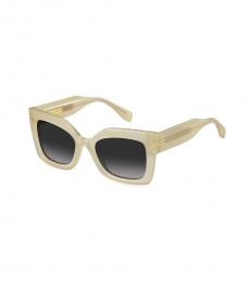 Marc Jacobs Beige Shaded Butterfly Sunglasses