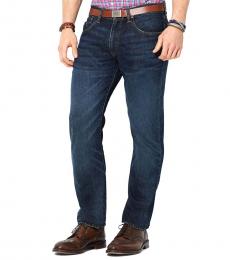 Ralph Lauren Blue Straight-Fit Morris-Wash Jeans