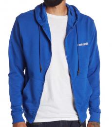 Blue Signature Hoodie Jacket