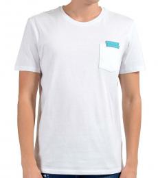 Versace Collection White Graphic Print T-Shirt