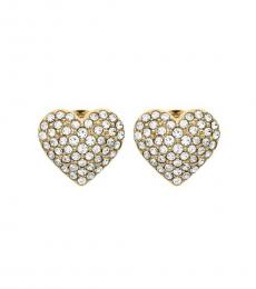 Michael Kors Gold Heart Stud Earrings