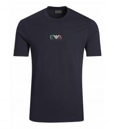 Navy Blue Front Logo T-Shirt