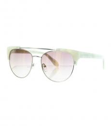 BCBGMaxazria White Cat Eye Sunglasses