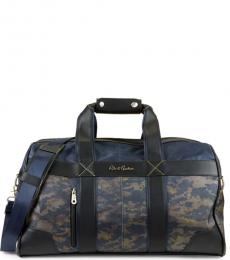 Robert Graham Navy Anson I Weekender Large Duffle Bag
