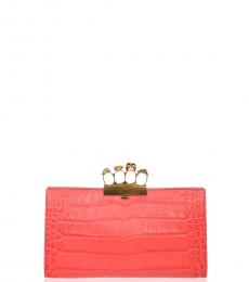 alexander mcqueen red clutch