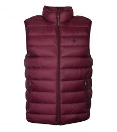 Ralph Lauren Cherry Down Packable Puffer Vest Jacket
