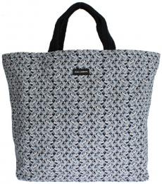 Dolce & Gabbana Light Blue Car print Large Tote