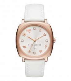 Marc Jacobs White Mandy Exceptional Time Piece