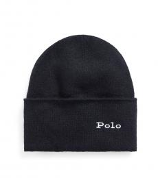 Ralph Lauren Black Cashmere Beanie